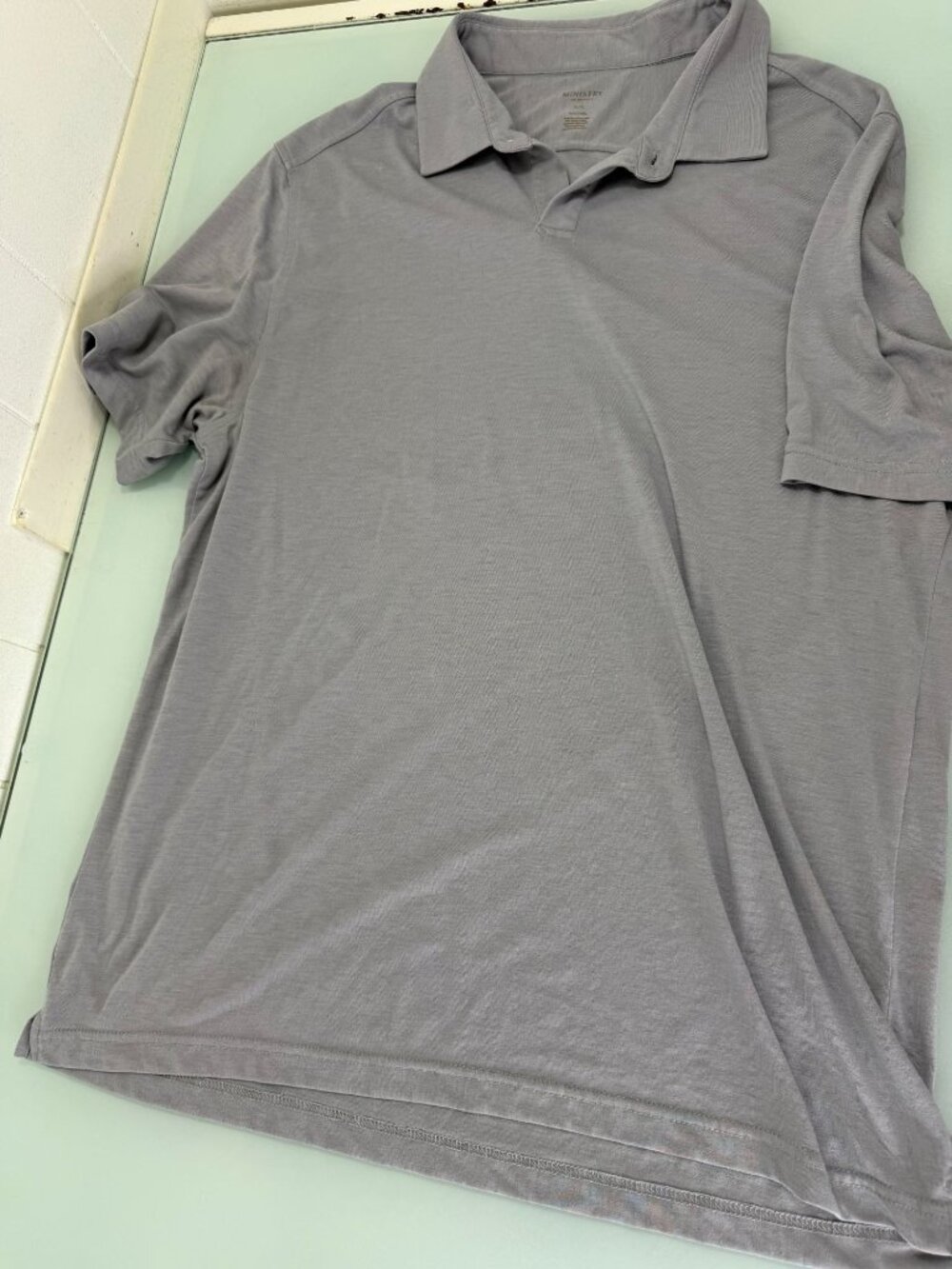 Ministry Of Supply Polo Shirt Mens XXL 2XL Short Sleeve Lightweight Stretch